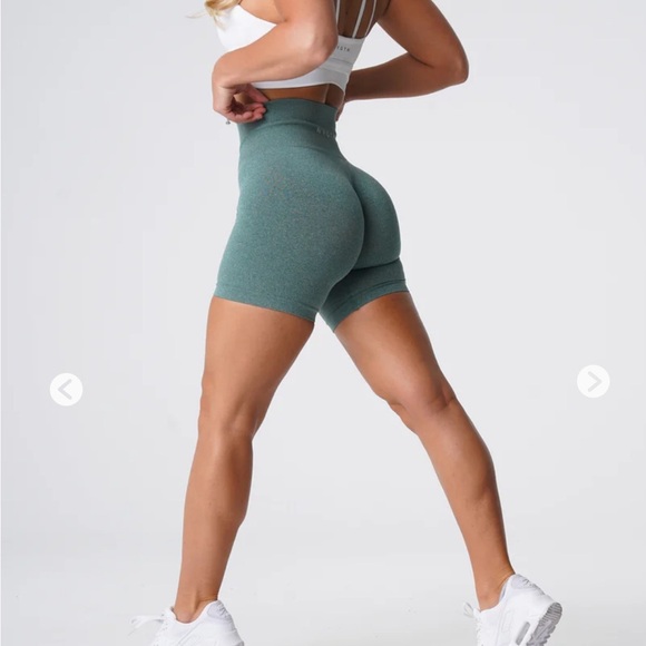 NVGTN Seamless Biker Shorts High Rise 6” Green Size XS - Picture 9 of 9
